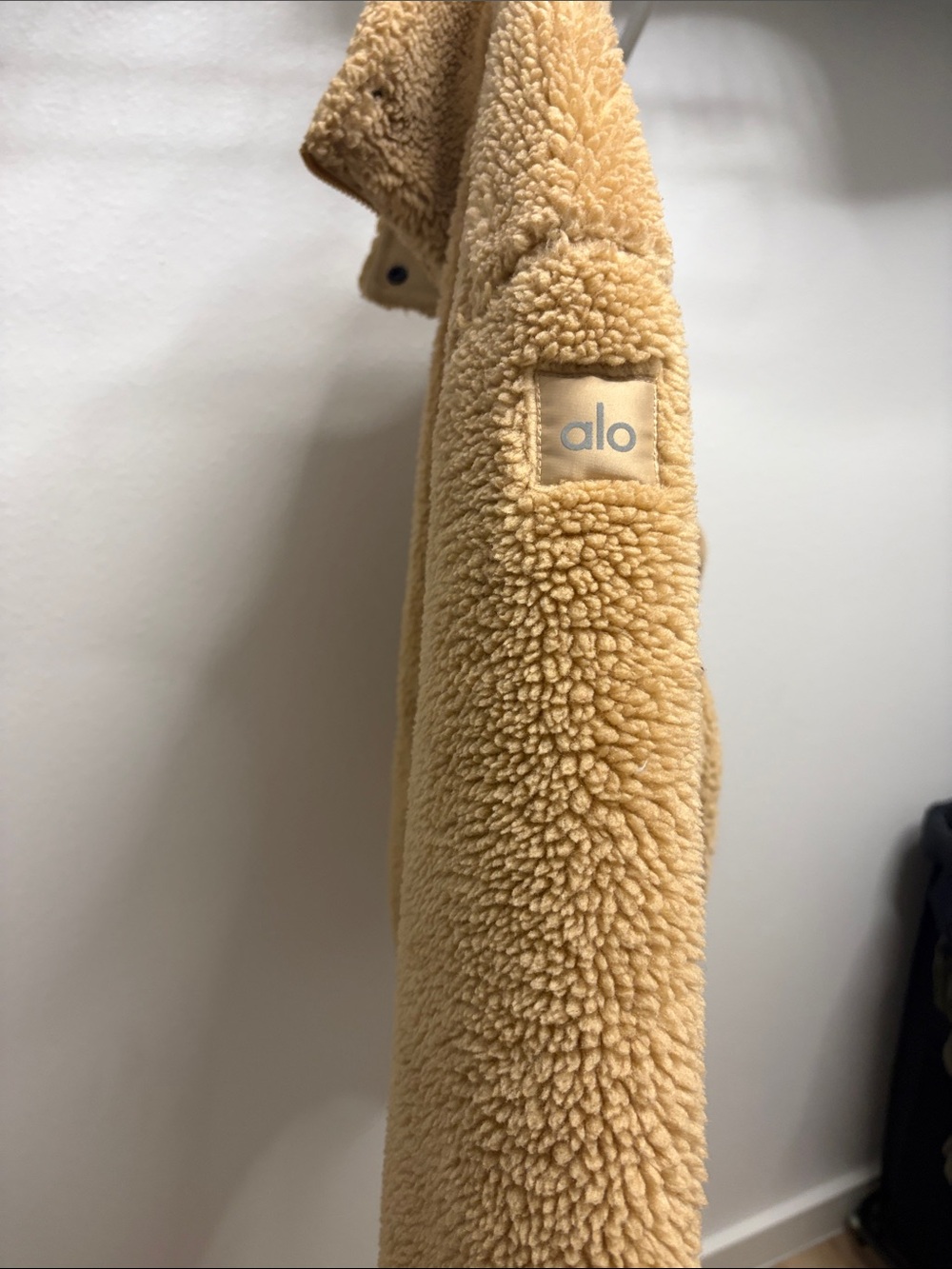ALL yoga Tan Foxy Sherpa Jacket (size small)